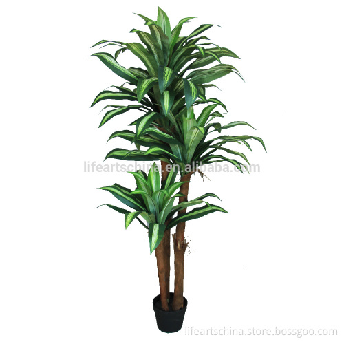artificial dracaena tree, 3 trunks dracaena, tropical plant